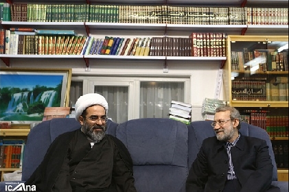 دیدار ریاست محترم مجلس شوراي اسلامي با آیت الله محمد جواد فاضل لنکرانی(دامت برکاته)