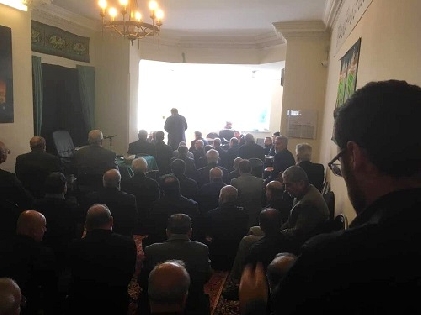 مراسم عزاداری امام حسین (ع) توسط دفتر آیت الله فاضل لنکرانی در لندن برگزار شد