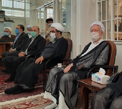 مراسم بزرگداشت سی و دومین سالگرد ارتحال امام خمینی(ره) در دفتر آیتالله فاضل لنکرانی