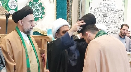مراسم عمامهگذاری طلاب محترم حوزه علمیه امام جعفر صادق(ع) شهریار