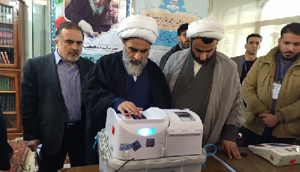 بیانات آیت الله فاضل لنکرانی هنگام حضور در انتخابات 11 اسفند