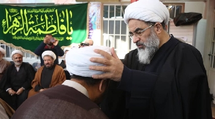 جشن میلاد حضرت زهرا(س) و آئین عمامهگذاری در حسینیه دفتر آیت الله فاضل لنکرانی