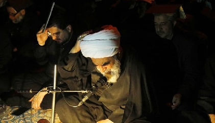 مراسم إحیاء شب 23 ماه رمضان در تکیه آسید حسن قم