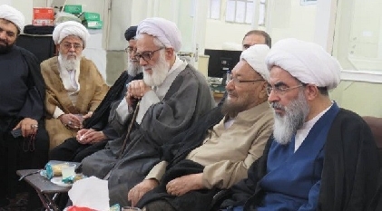 مراسم عزاداری سالروز وفات حضرت معصومه(س) در دفتر آیت الله فاضل لنکرانی